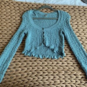 Free People Long Sleeved Crop Top